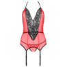 Passion - Peonia Corset Ligne Érotique Rouge S/M